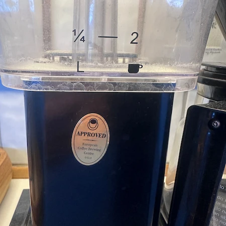 ECBC-certificering på en filterkaffemaskine