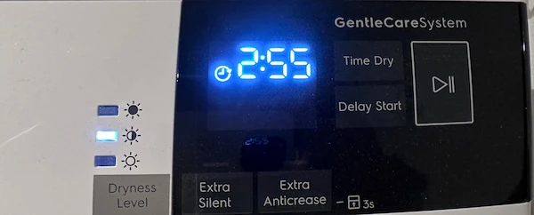 Duur per cyclus zoals vermeld op het energielabel