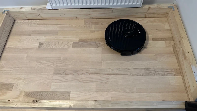 Momentopname na afloop van de zand reiniging