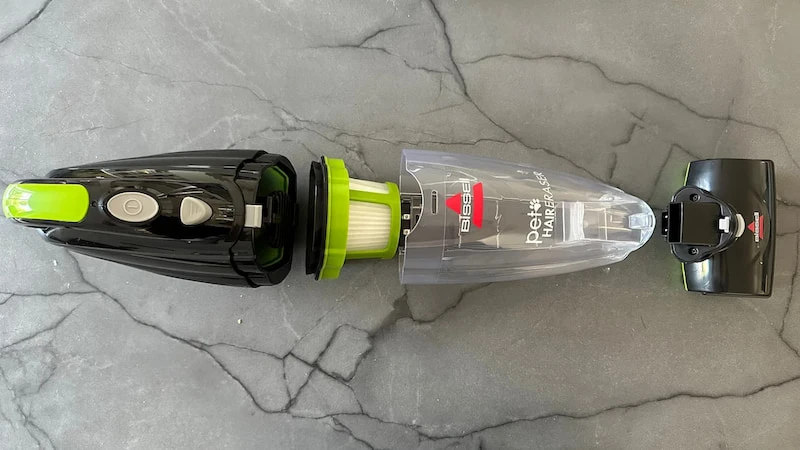 De delar som Bissell 1987N Pet Hair Eraser består av